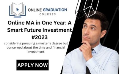 Online MA in One Year: A Smart Future Investment #2024