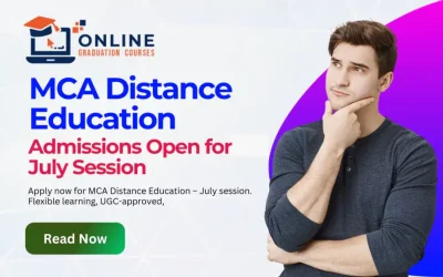 MCA Distance Education – Admissions Open for July Session 2025