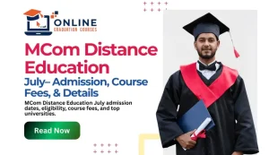 graduation in mcom distance
