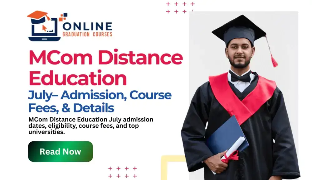 graduation in mcom distance