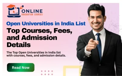 Top Open Universities in India List 2025: Courses, Fees, and Admission Details